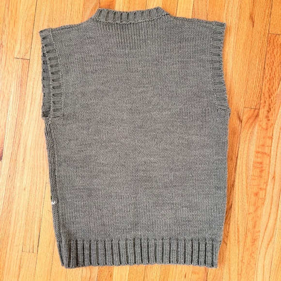 Vintage 80s Ski Scene Knit Sweater Vest - Picture 9 of 10